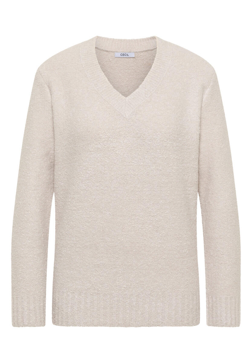 Bouclé V-Neck Sweater