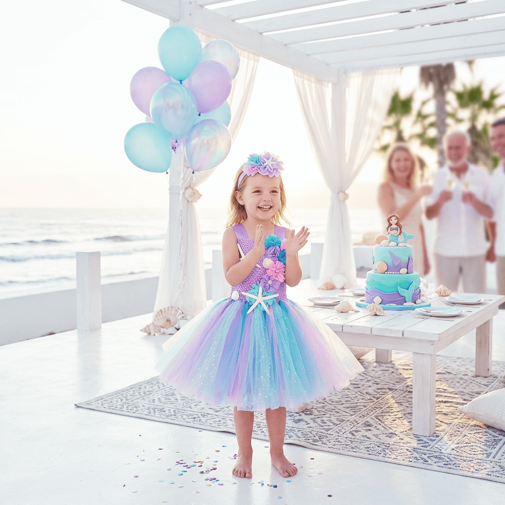 Floral Princess Dress – All-Season Party Dress for Kids