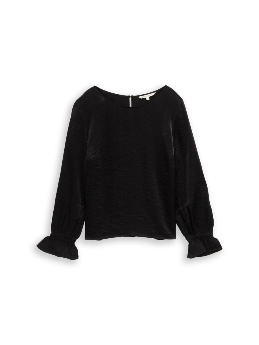 Loose Fit Bluse in Satin-Optik