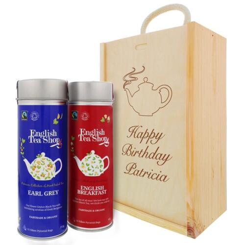 Personalized organic tea box