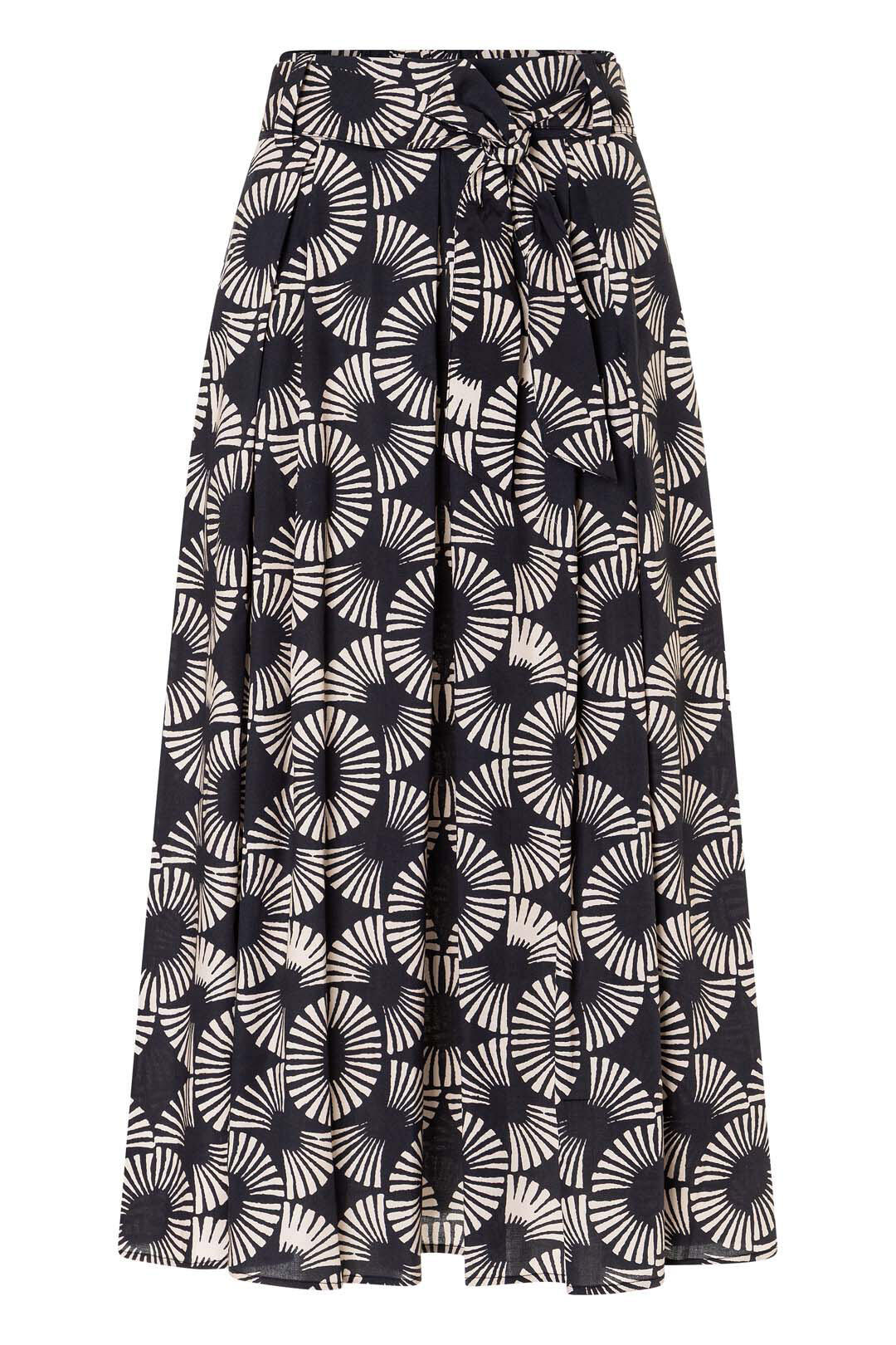 Jupe en popeline imprimée