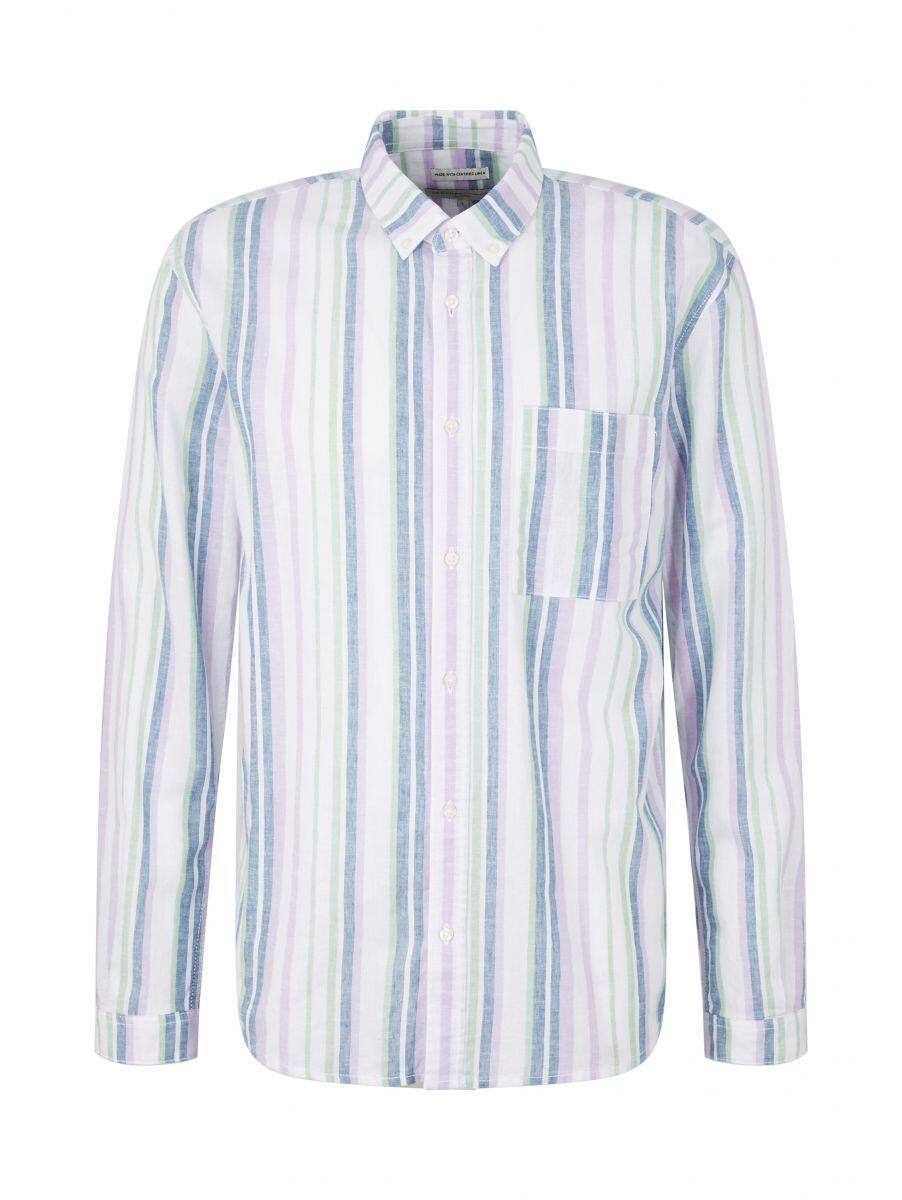 Tom Tailor pocket - | Letzshop chest with / purple Shirt Denim