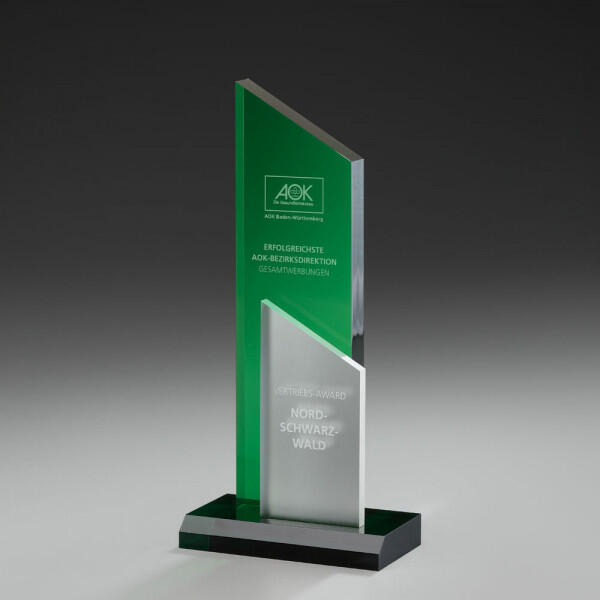 Emerald Peak Award 73406, acrylique, gravure incluse, disponible en 3 tailles.  