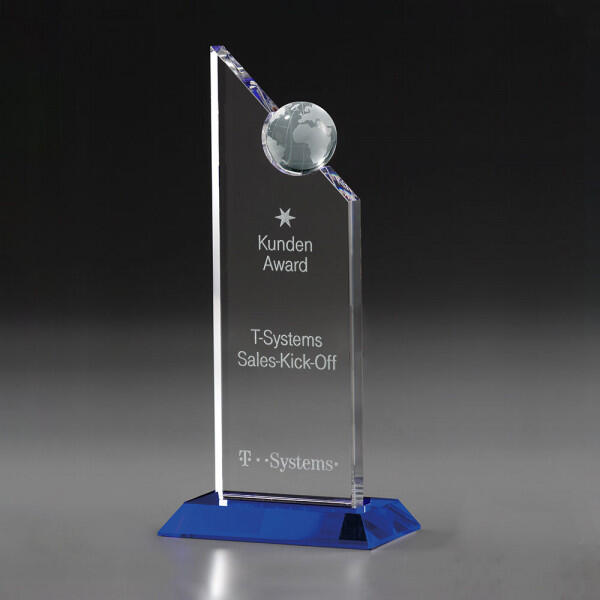 Slide Award 7947, Crystal Indigo, gravure incluse, disponible en 3 tailles