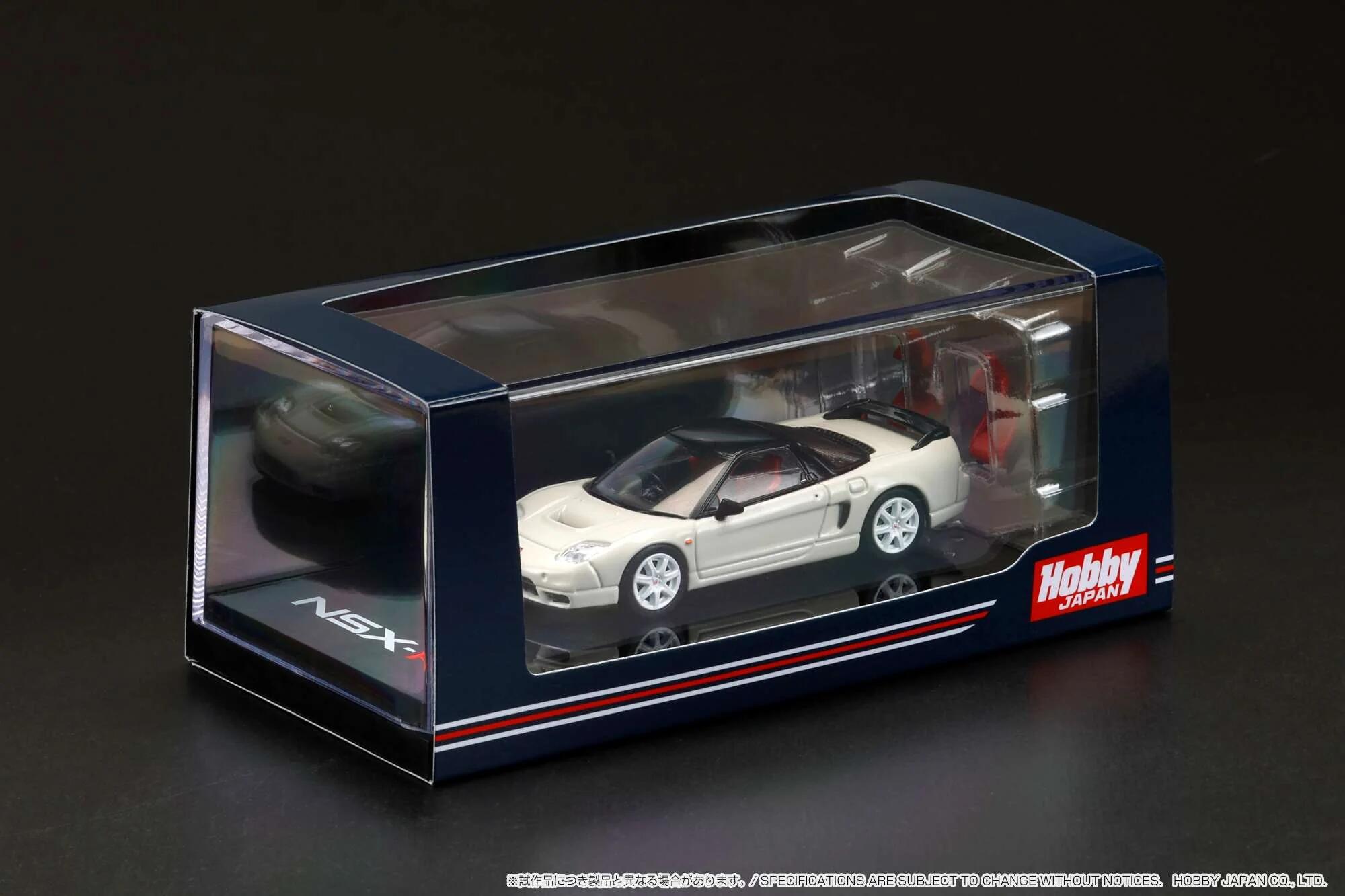 Hobby Japan - #HJ642015AW - Honda NSX-R (NA2) - with genuine seats display model - Championship White - 1/64