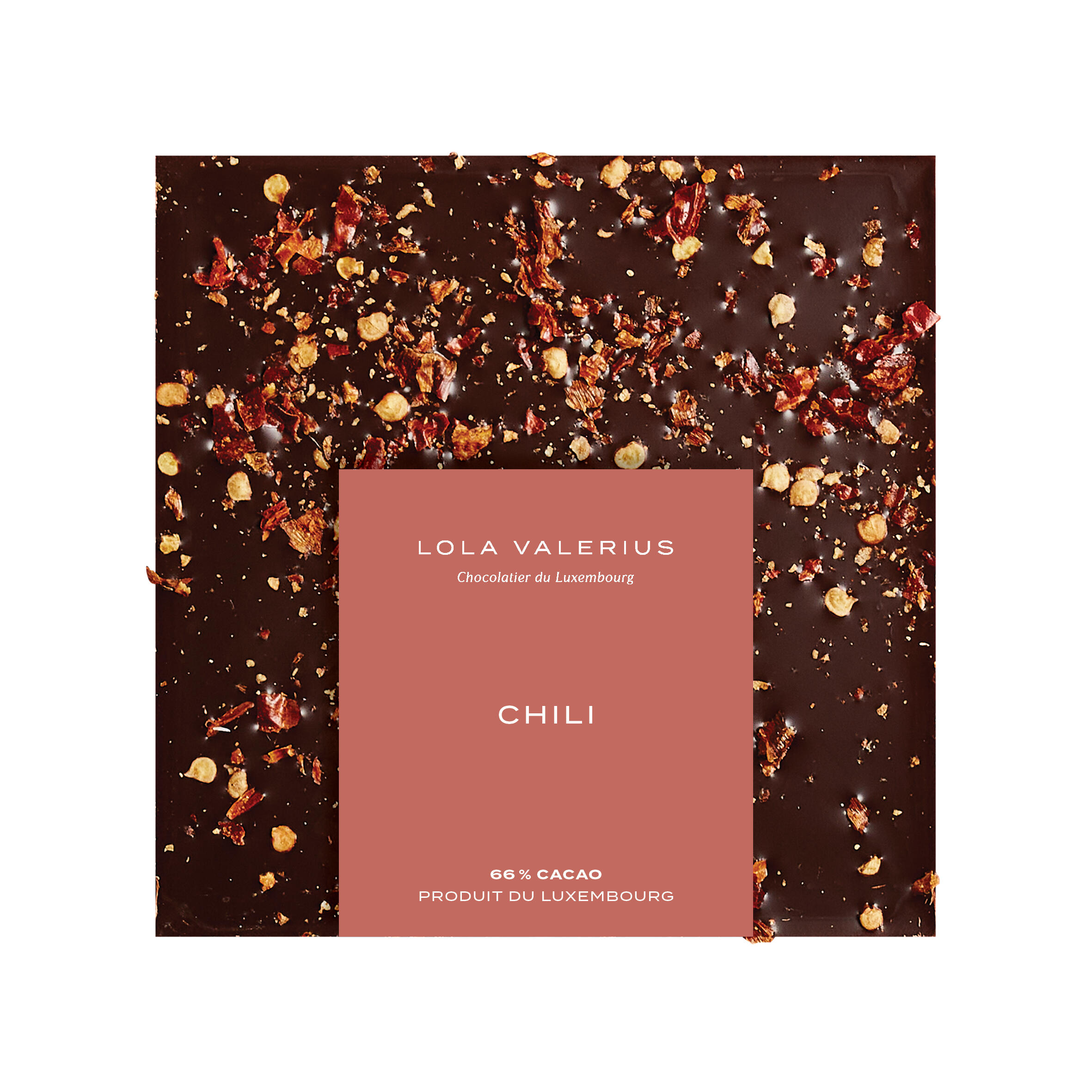 Black chocolate bar 66% &amp; chili