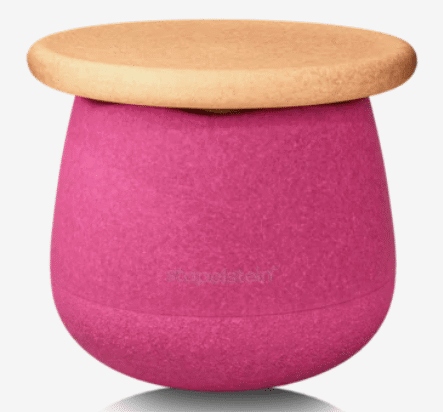 Stapelstein Dynamic small – Kids' stool set for balance and movement, for ages 3 and up, Color: Flowers