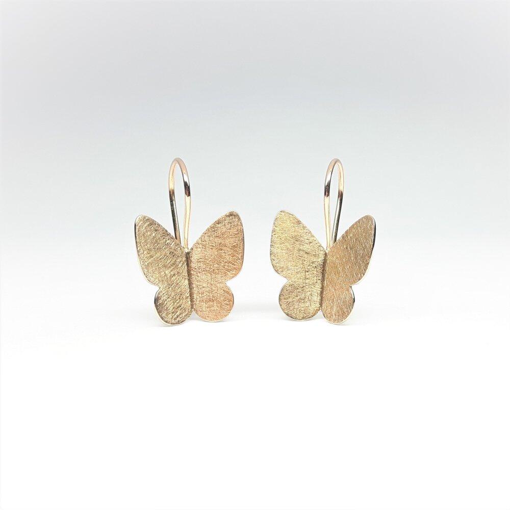 "butterfly", Ohrhänger aus 18kt Rotgold. Unikat.