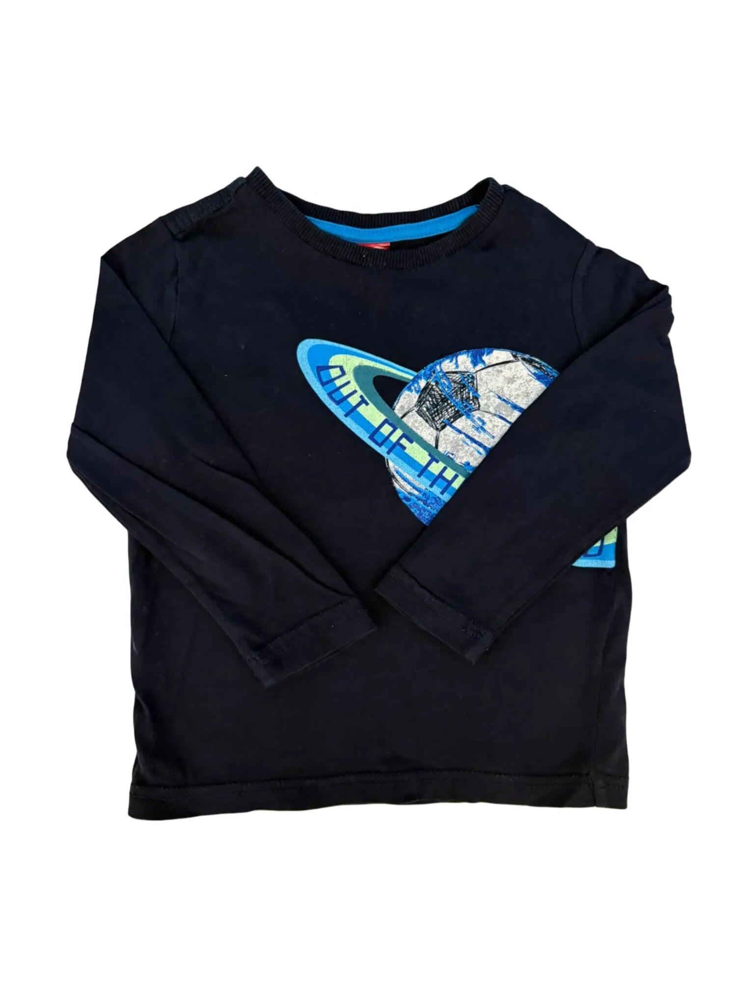 S.Oliver T-shirt bleu marine à manches longues (2Y)