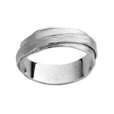 18K white gold ring