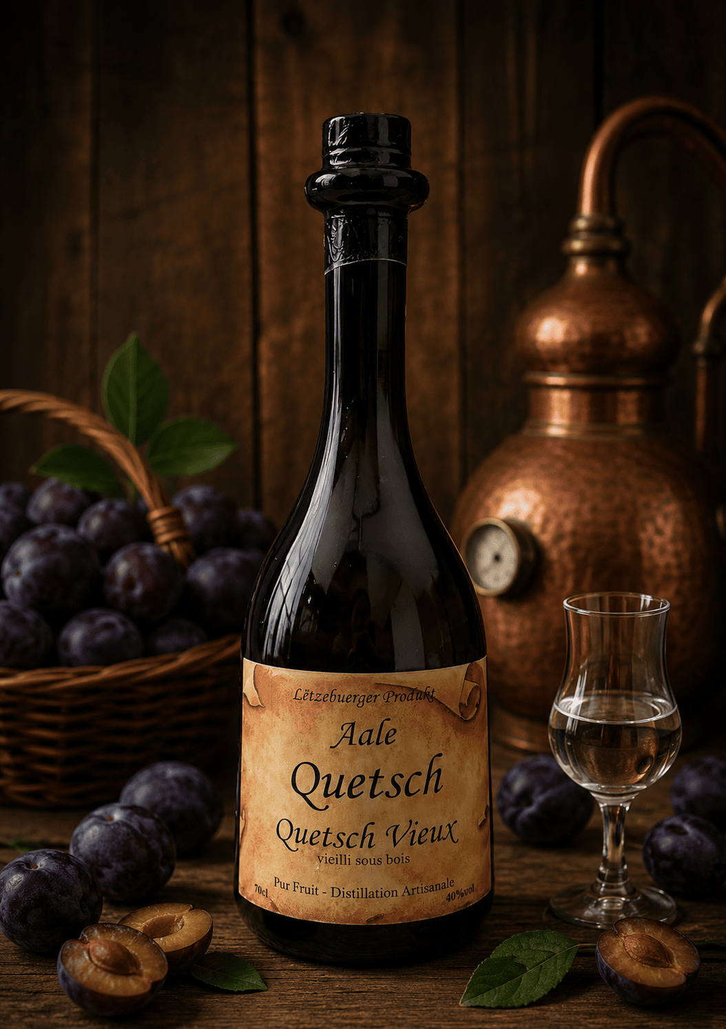 Brandy Vieux Quetsch 40% Rustica 0,7 L