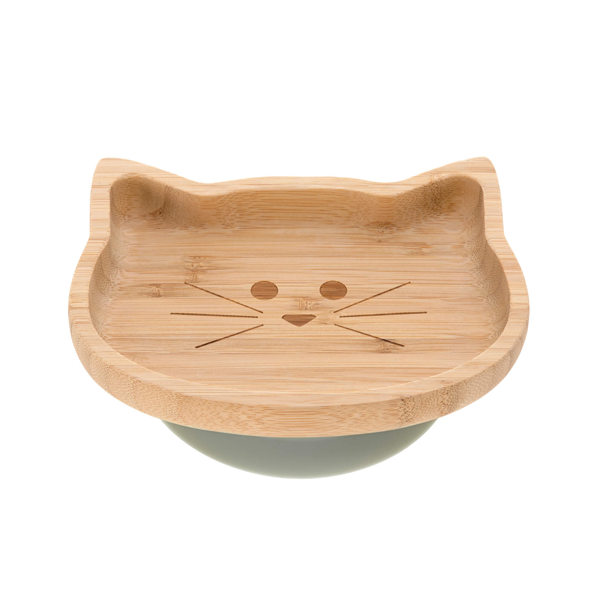 Assiette Bébé en Bambou LÄSSIG avec Ventouse