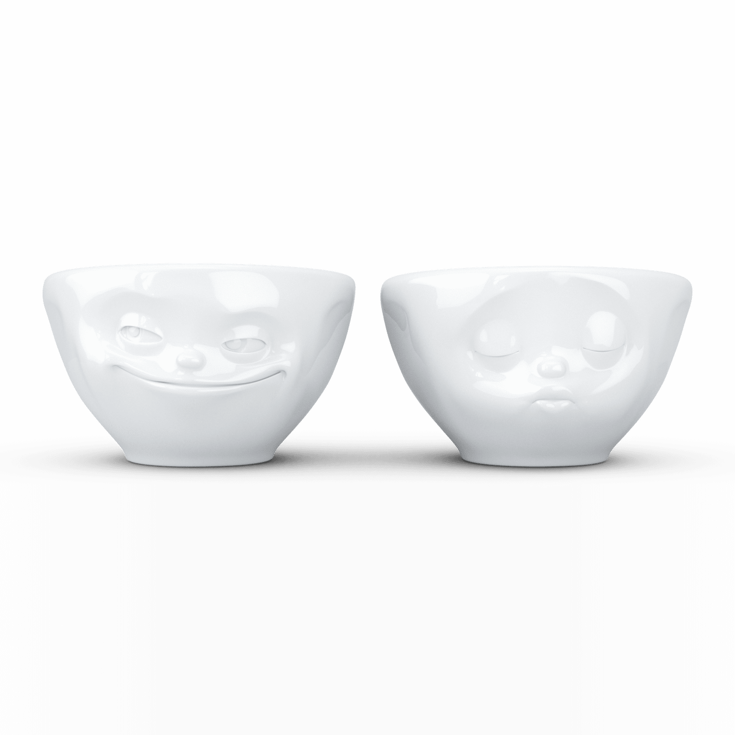 Fiftyeigth Set de 2 bols 100ml « Souriant & Kissing » 