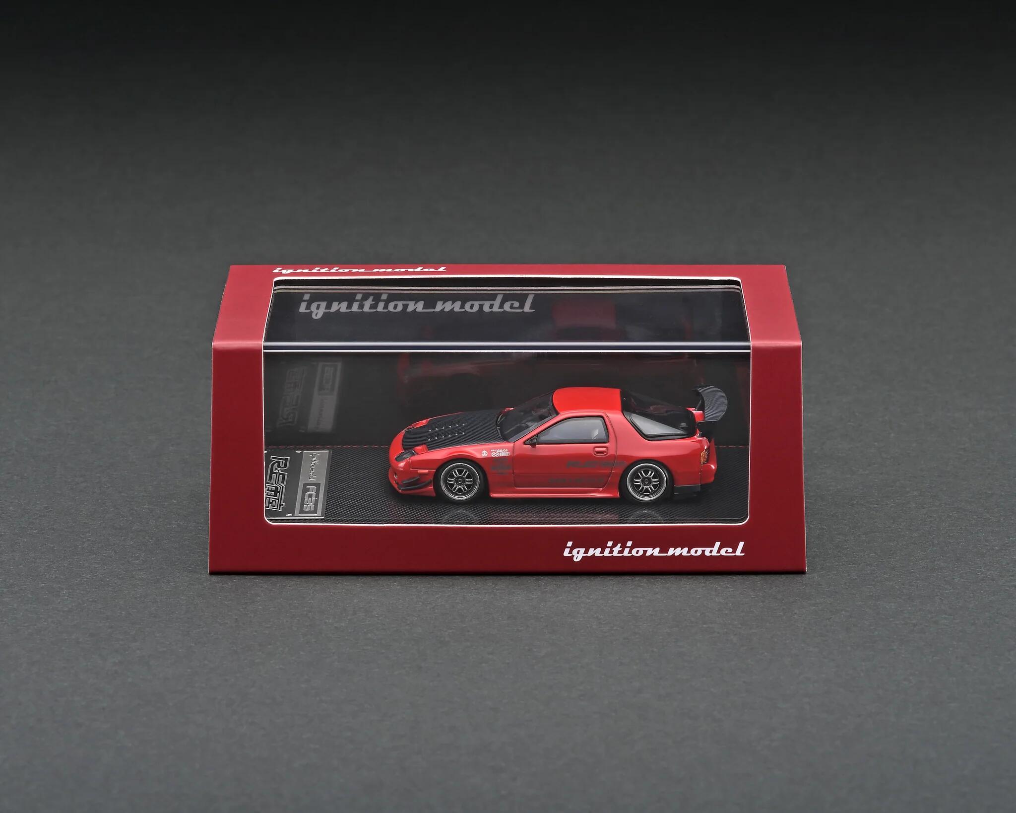 Ignition Model - #IG2495 - Mazda RX-7 (FC3S) RE Amemiya - metallic red - 1/64