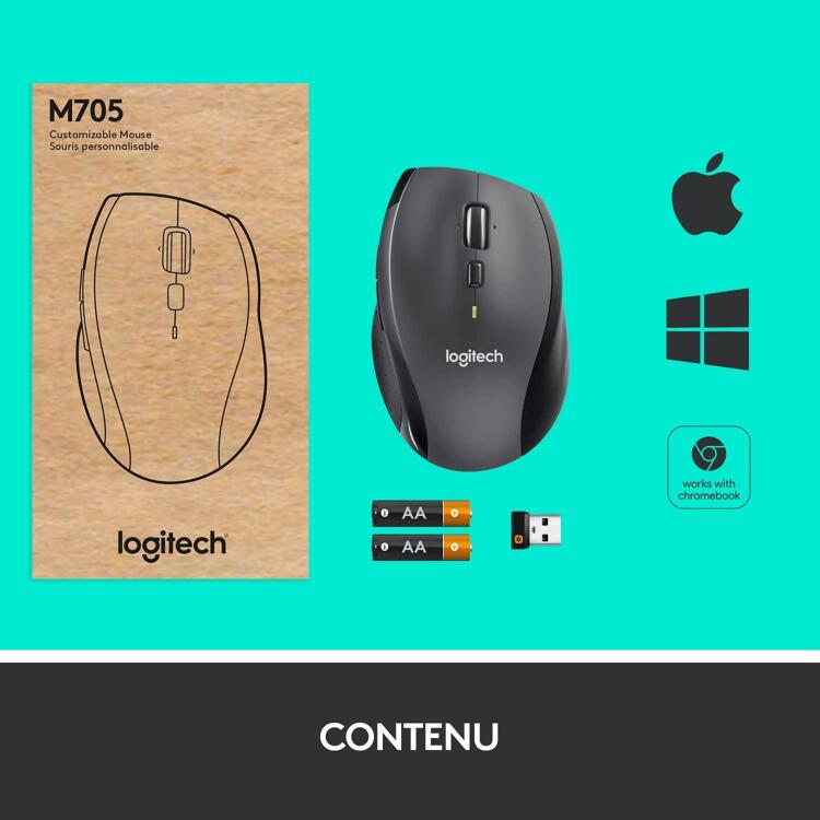 Logitech M705 Marathon Mouse User Guide