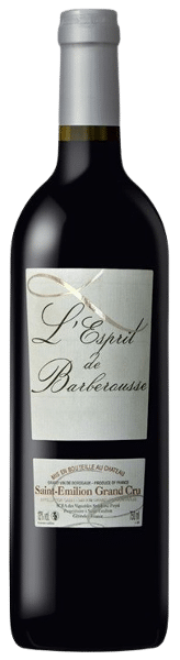 SAINT-EMILION GRAND CRU L'ESPRIT DE BARBEROUSSE 2020 ROUGE