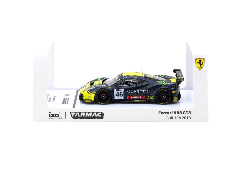 Tarmac Works X iXO Models - #T64-072-19GUF46 - Ferrari 488 GT3 #46 - V.Rossi / A.Salucci / L.Marini - Gulf 12h 2019 - 1/64