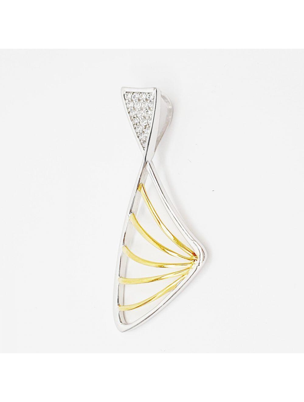 # Pendentif argent avec zircon