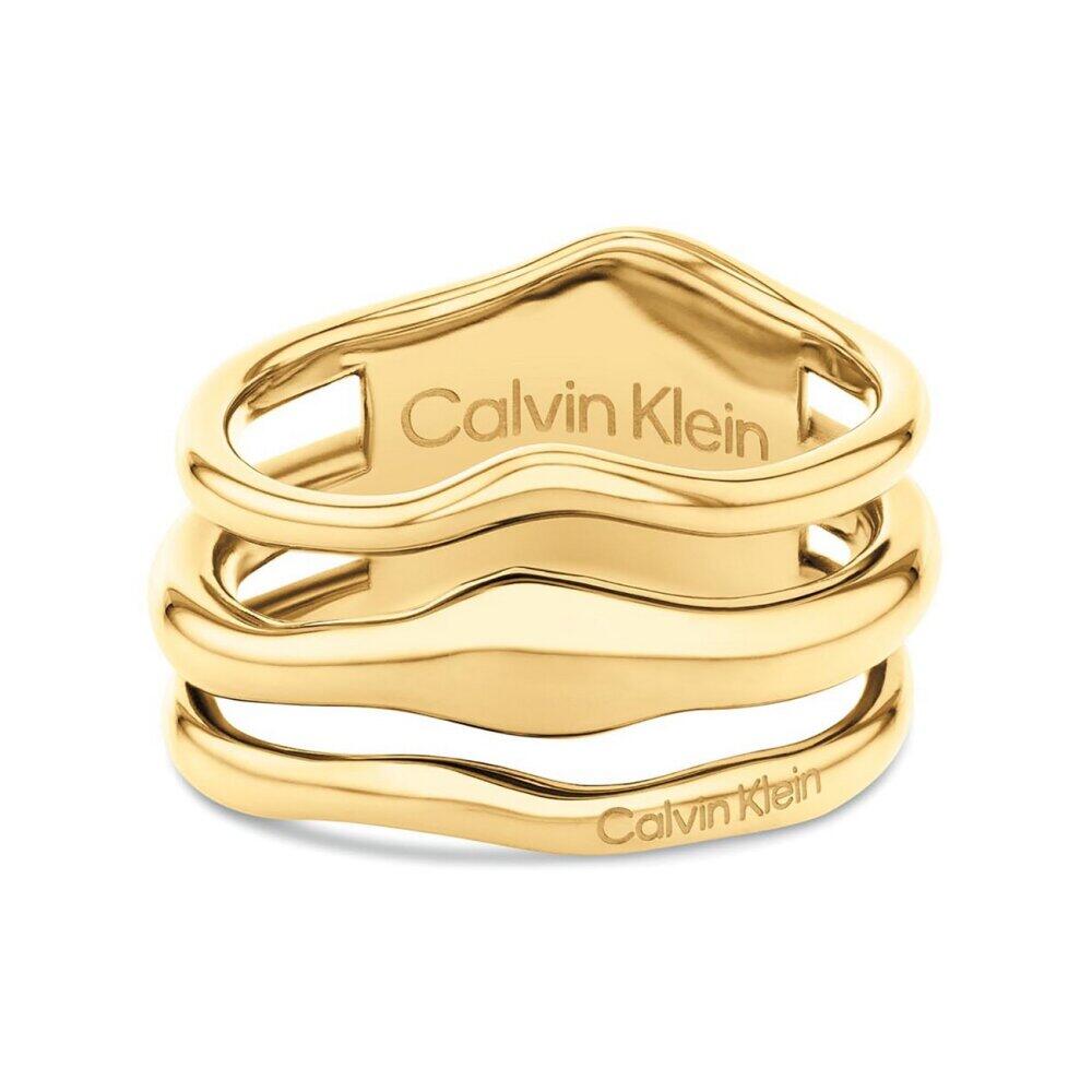 Calvin Klein - 35000723E - Bague - Femme - Or jaune plaqué - Taille 58