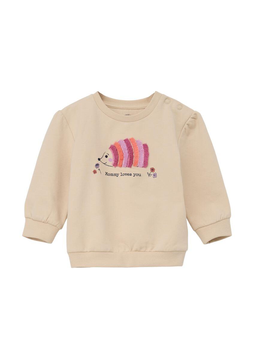 s.Oliver Red Label Sweater mit Frontprint - beige (8120) | Letzshop