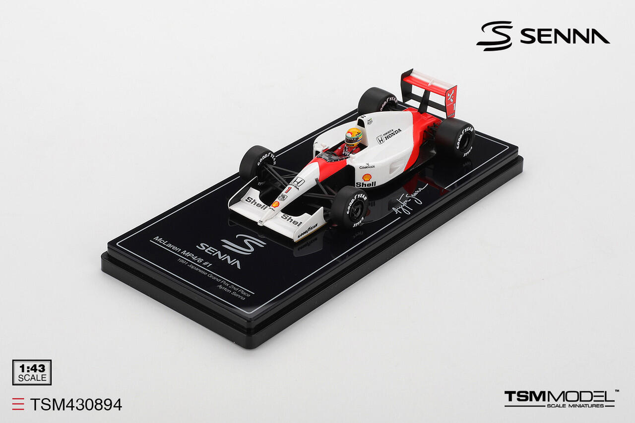 [Pre-order] TSM Model - #TSM430894 - McLaren MP4/6 #1 Ayrton Senna - 1991 Japanese GP 2nd Place - 1/43