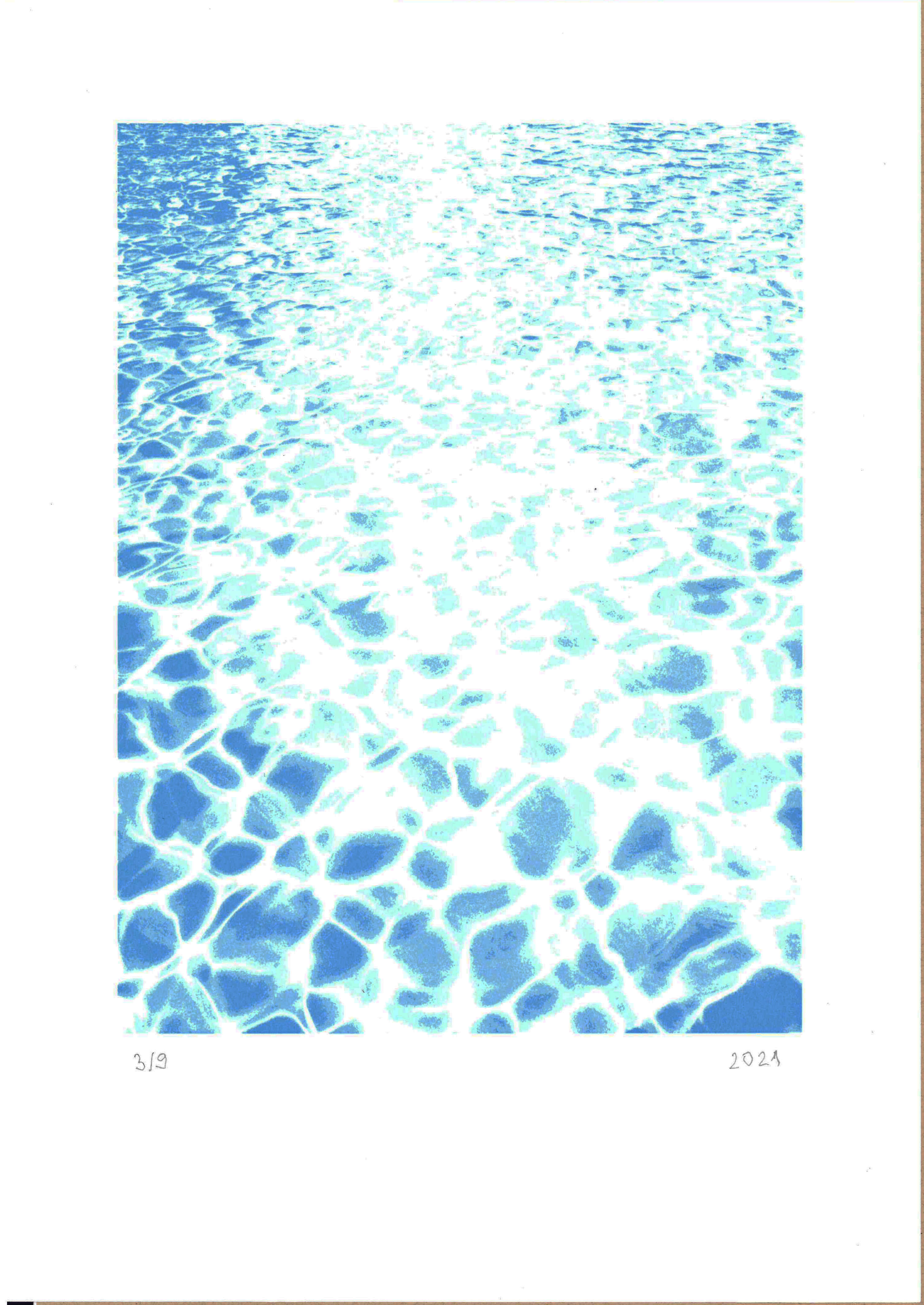 "Pool" - Serigrafie, Kunstsiebdruck 