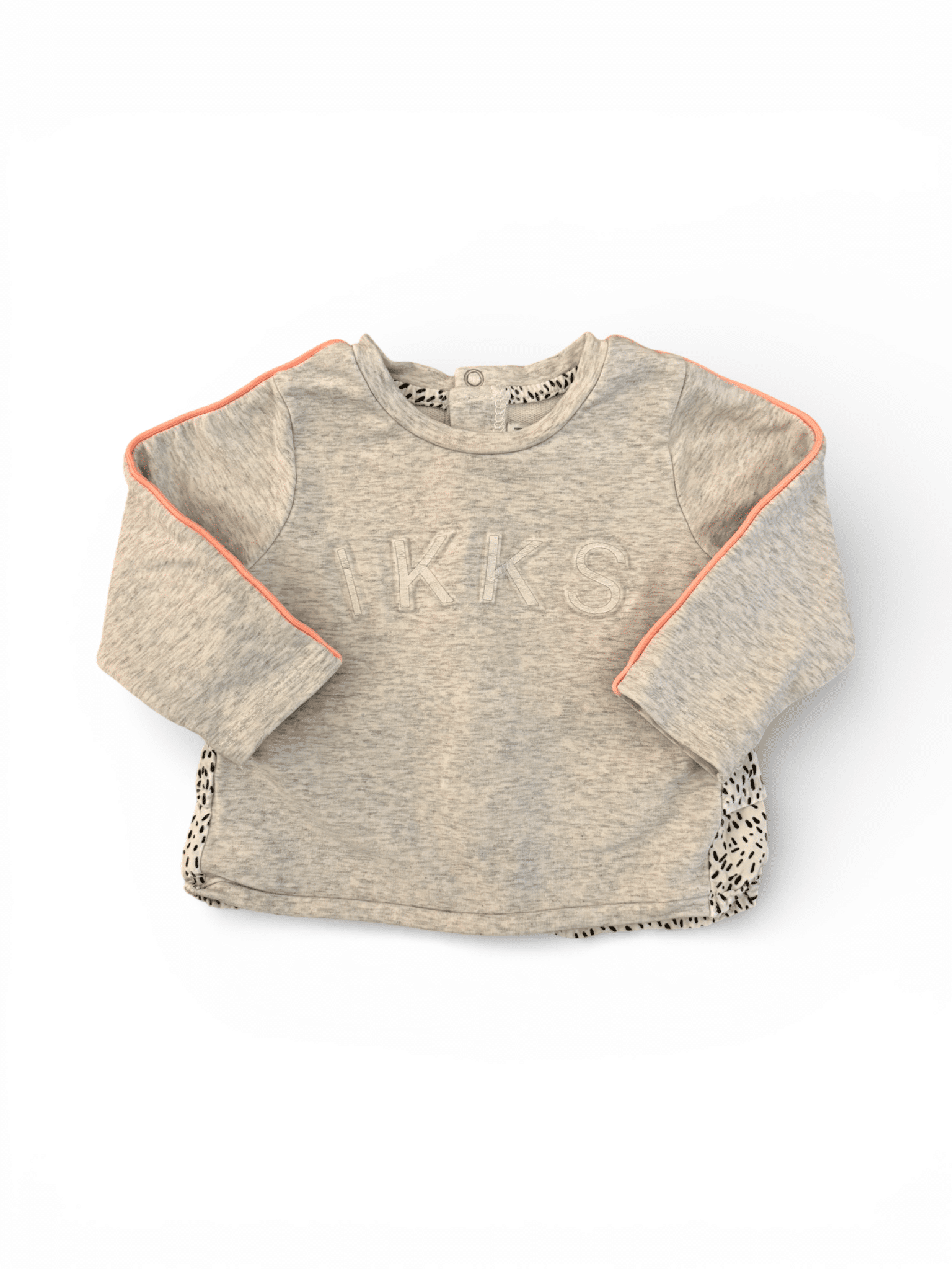 IKKS graues Logo-Sweatshirt (6M / 68)