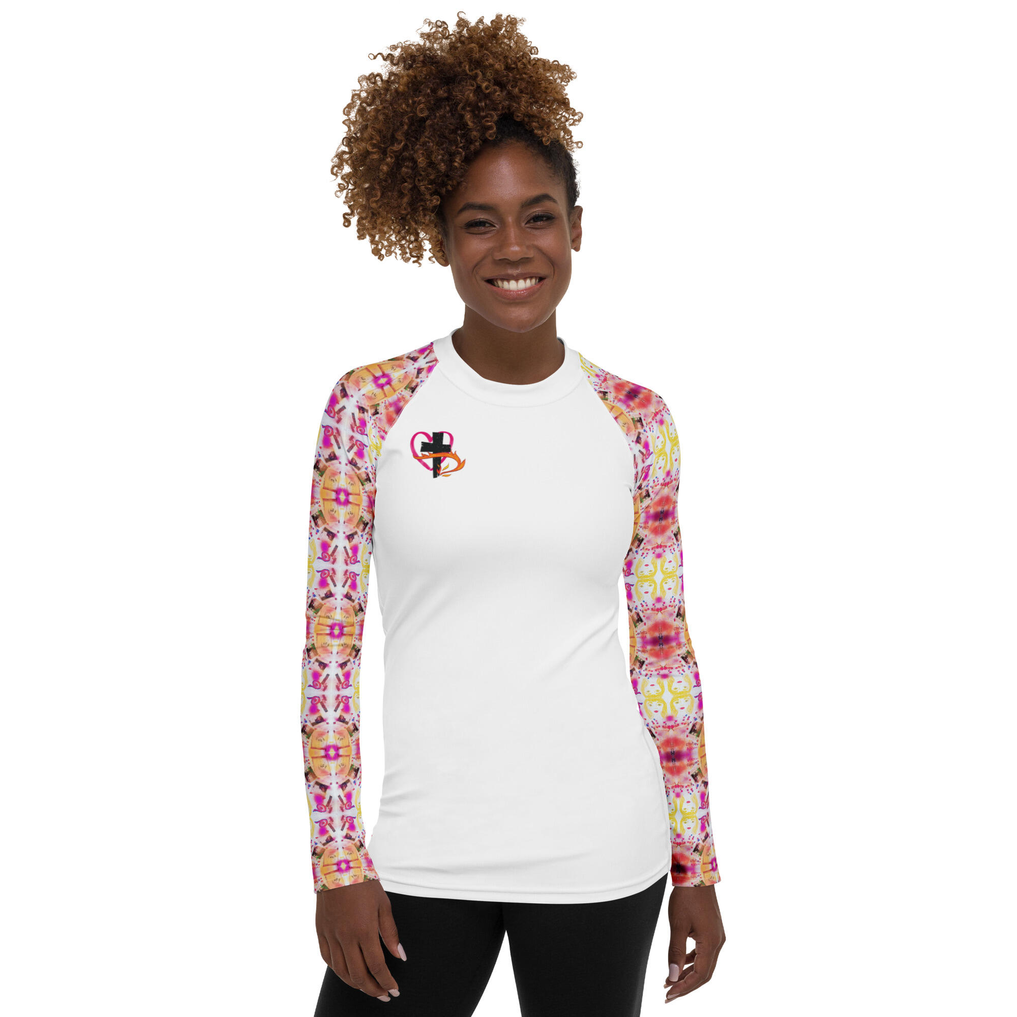 Damen-Rashguard: Tribal Love