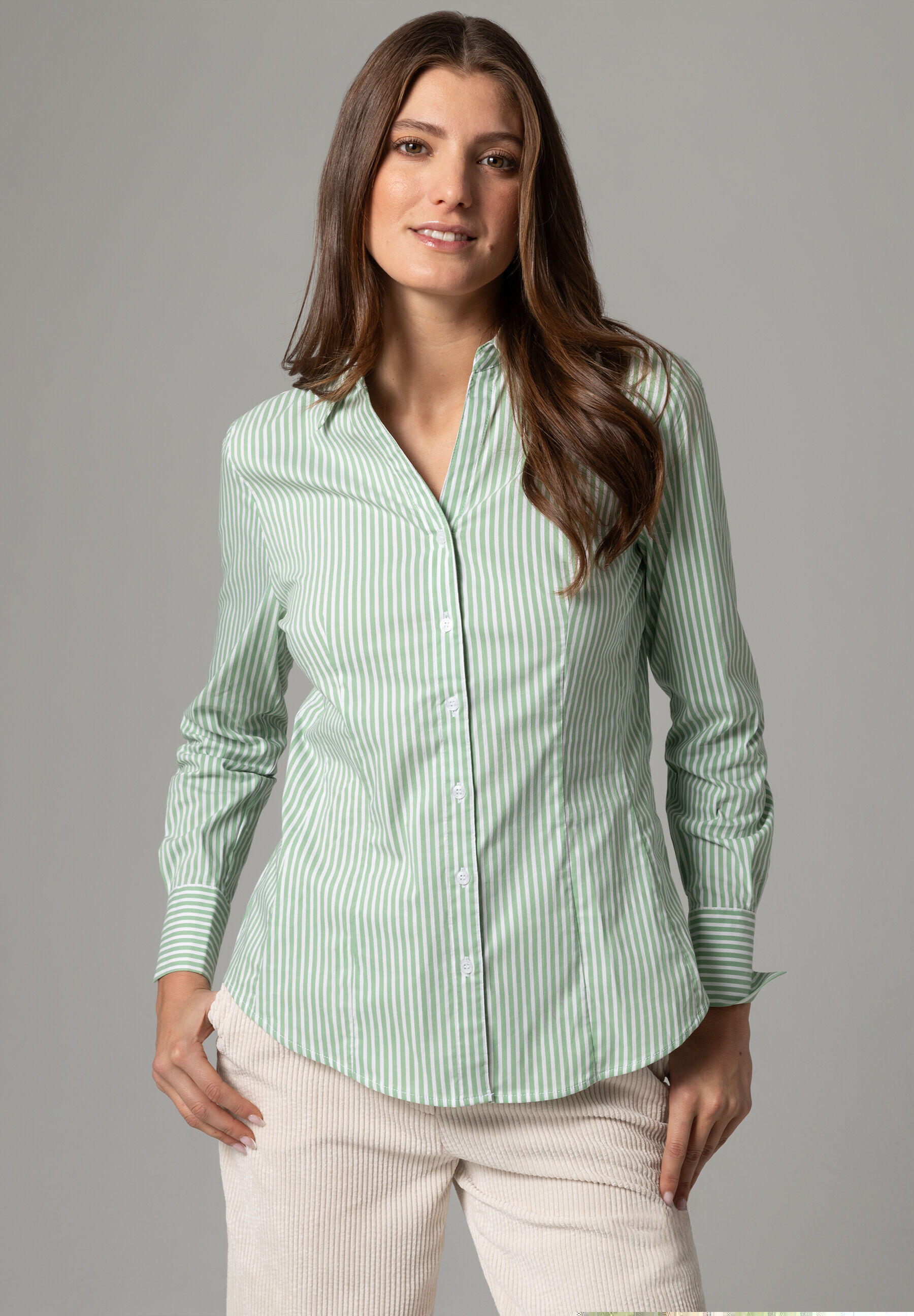 Blouse Billa à rayures avec empiècement