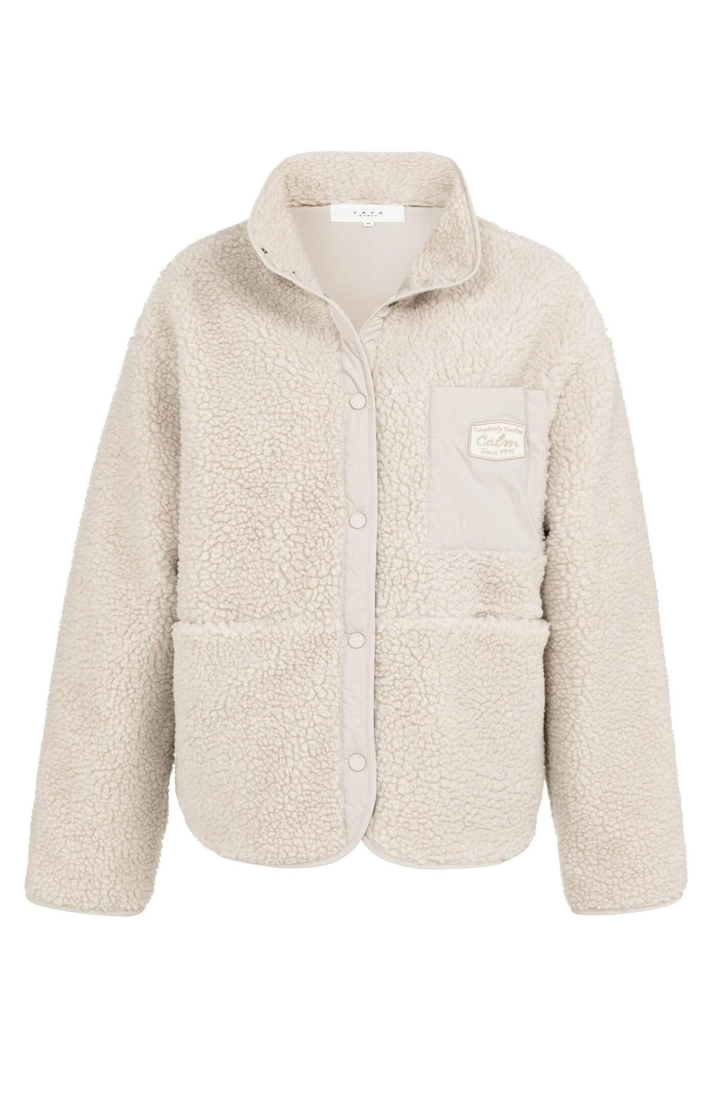 Veste teddy avec poche poitrine