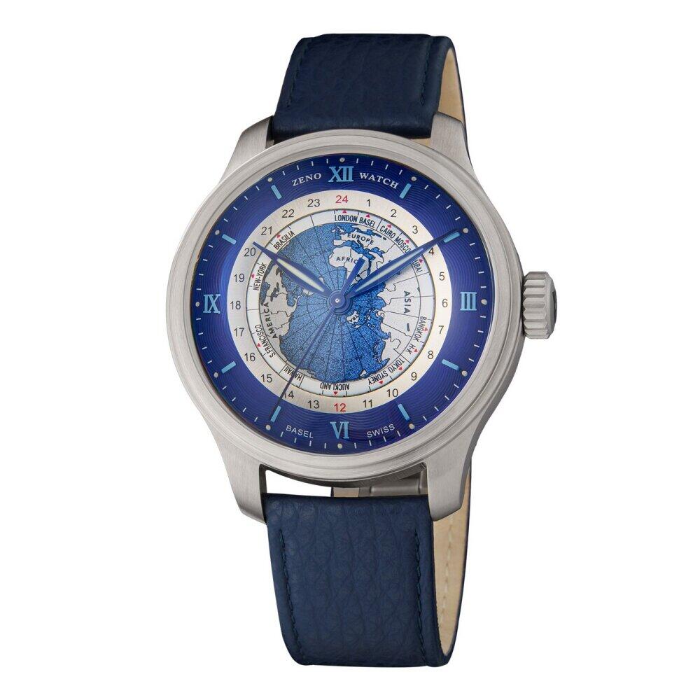 Zeno Watch Basel - 8563WT-S4 - Montre-bracelet pour homme - Automatique - OS Polar Worldtimer
