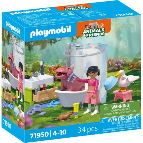 PLAYMOBIL 71950 Tierischer Badespaß