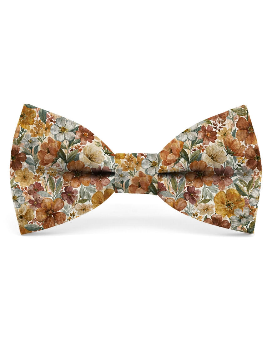 Noeud papillon à motif floral