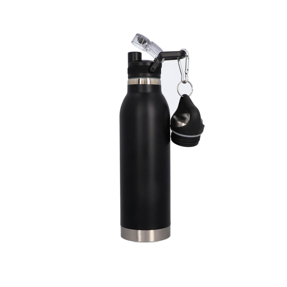Fischer Fahrrad Fischer Thermo-Trinkflasche Twin 600 ml schwarz/silber