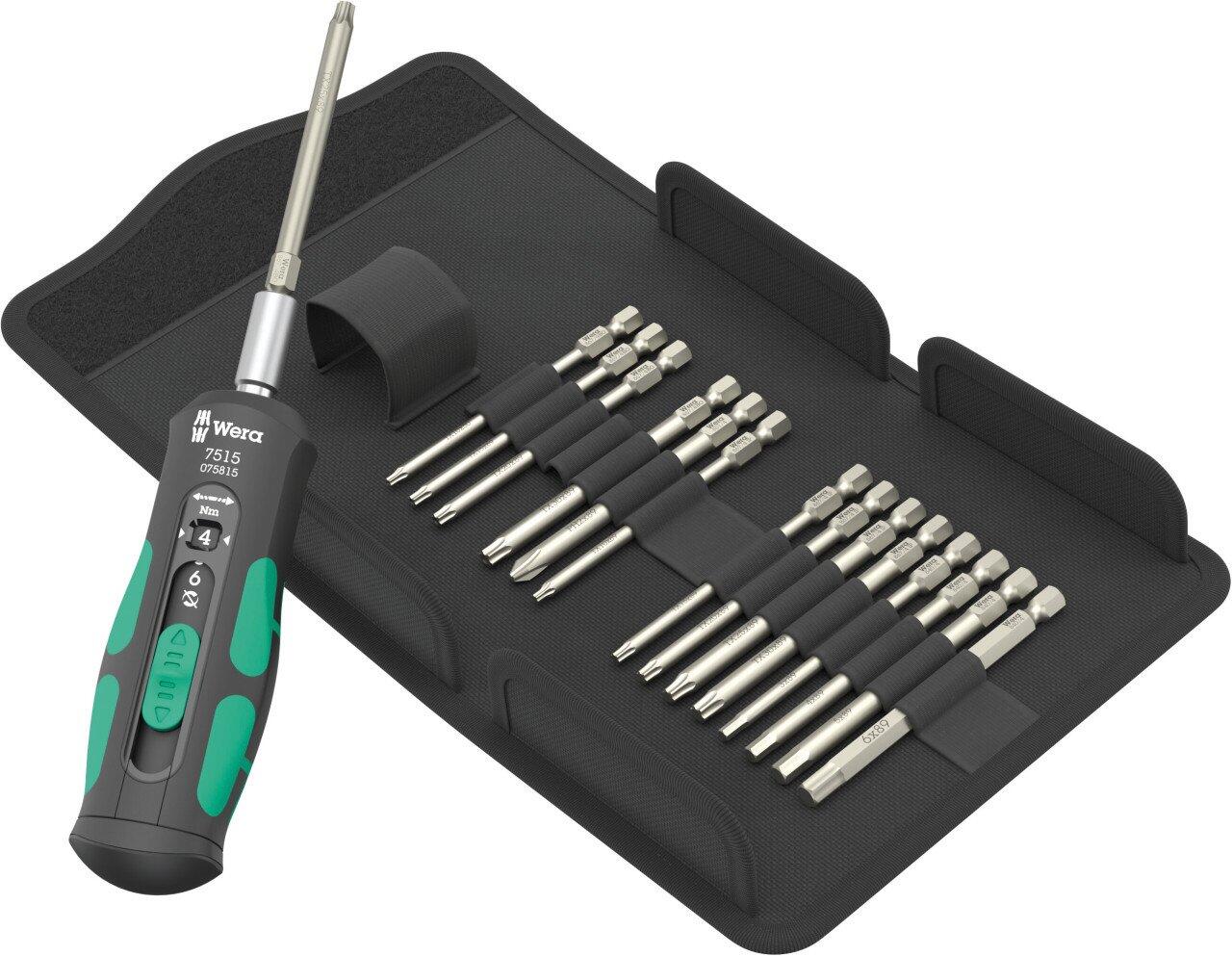 Wera tournevis dynamométrique 7515/16 Kraftform Safe-Torque Speed Universal 1, 16 pièces
