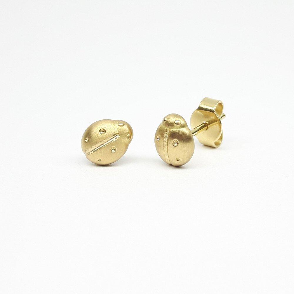 "ladybug", Ohrstecker aus 18kt Gelbgold.
