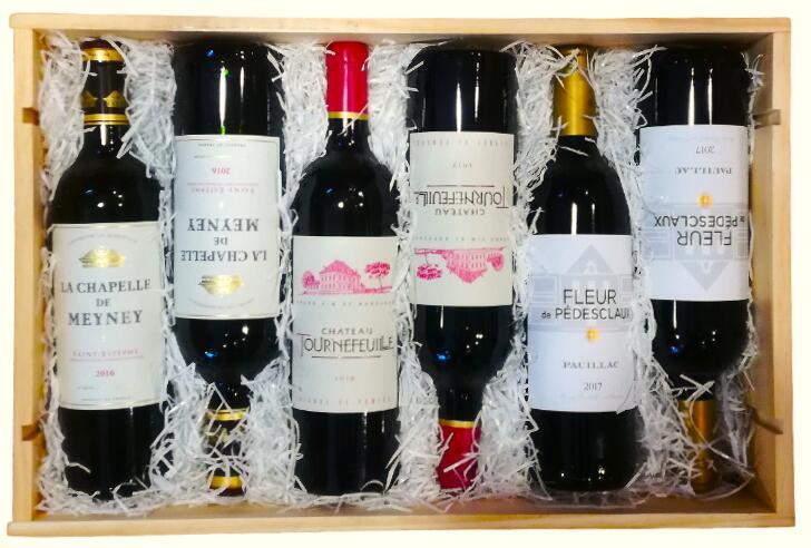 Amateur de Bordeaux 6 Bouteilles' Wooden Gift Box