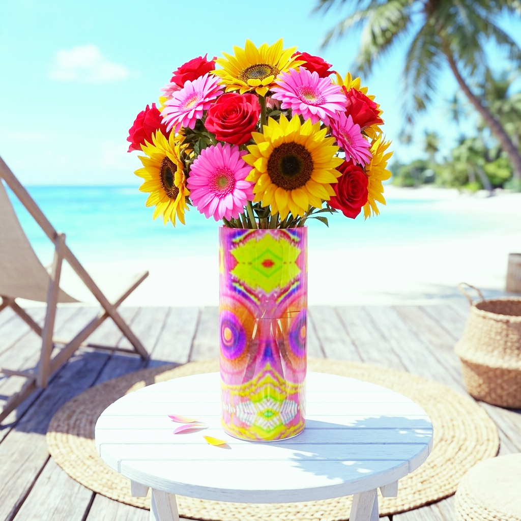 Artistische Glasvase: Summer Sweets & Candy Drops