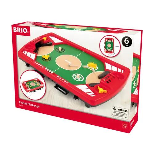 BRIO Spiele 34019 Flipper de baby-foot – Pinball en bois pour enfants – Jouet pour enfants recommandé à partir de 6 ans
