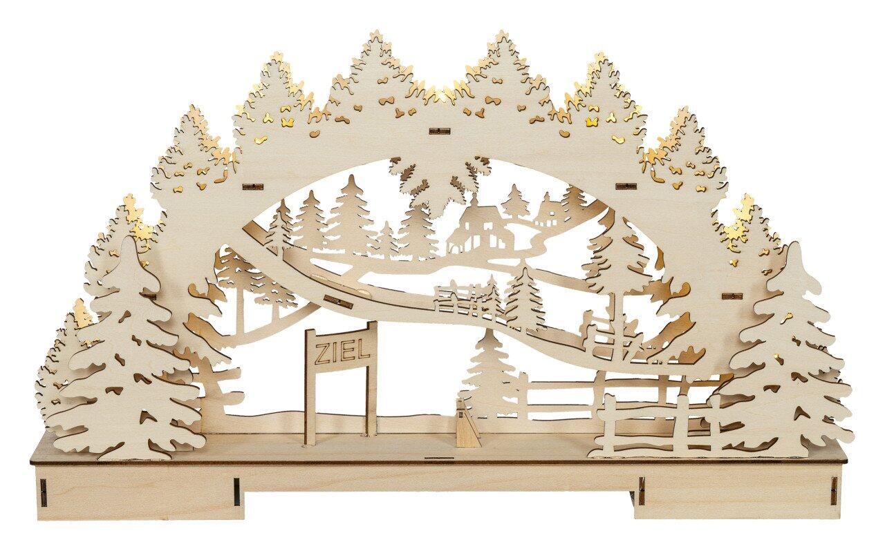 3D LED Light Arch DIY Wooden Christmas Craft Kit – 45 cm
