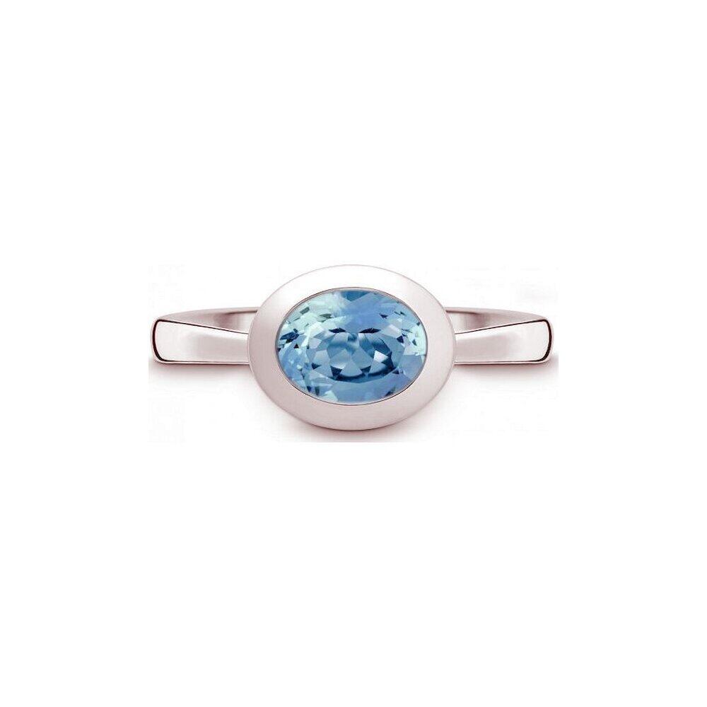 QUINN - Ring - Women's - 925 Sterling Silver - Gemstone - Blue Topaz - Size 56 - 21400658
