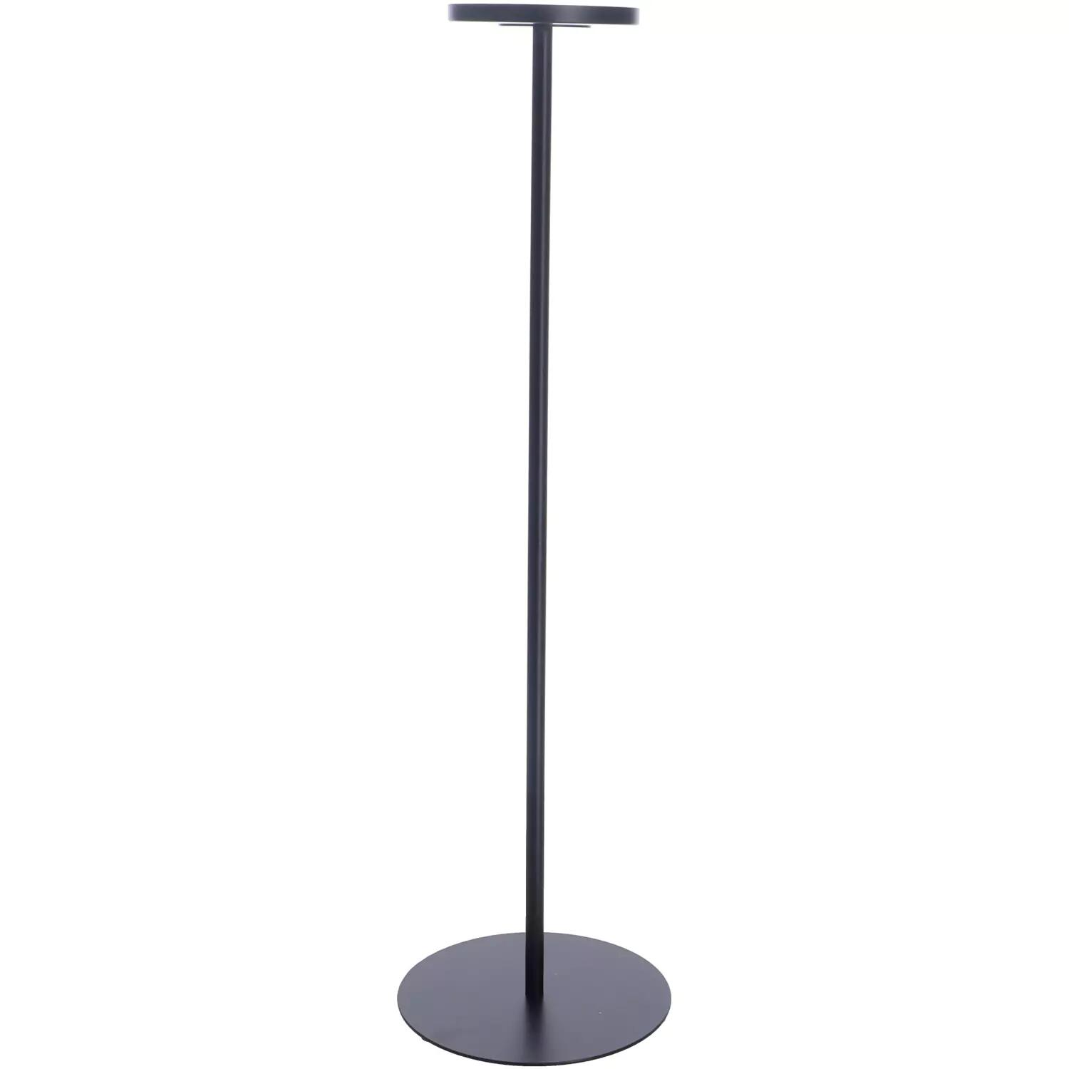 hoher schlichter Metall Kerzenständer - schwarz - 70 cm - 528