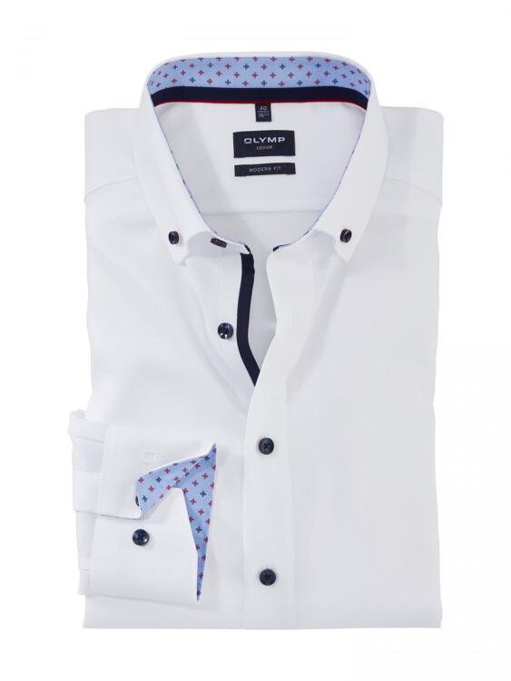 Olymp Luxor Business white 41 (00) Modern - Shirt Fit Letzshop | 