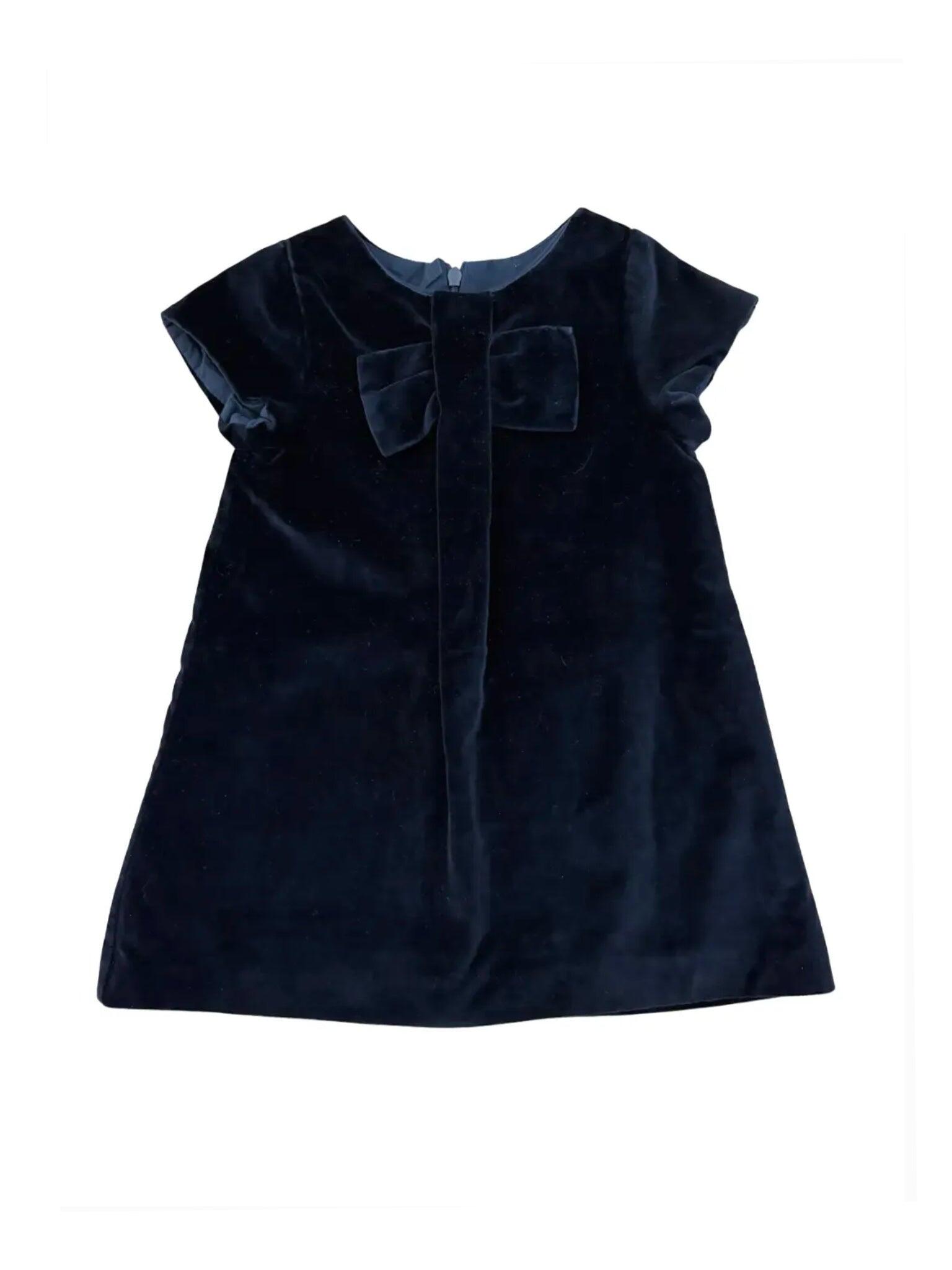 Jacadi Robe en velours noir (24M / 88)