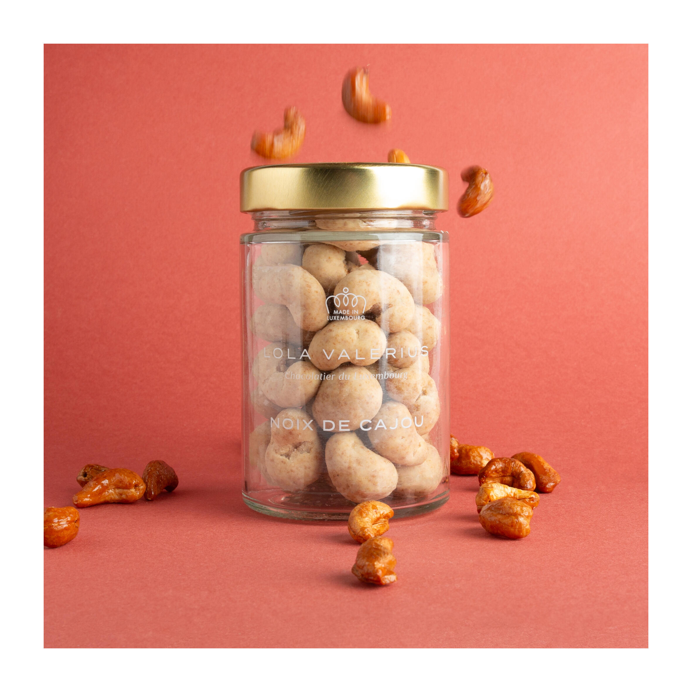 Chocolate-coated cashew nuts - white chocolate - speculoos