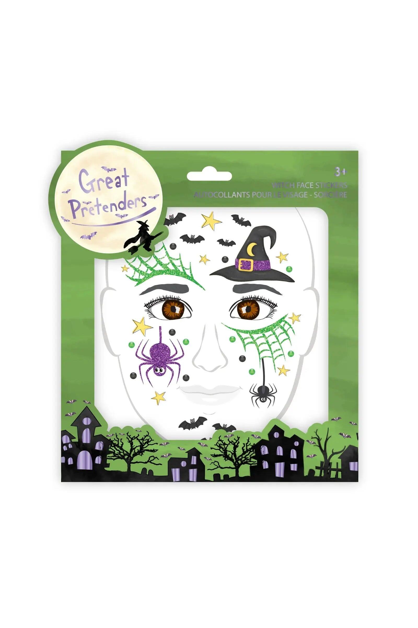 WITCH FACE STICKERS