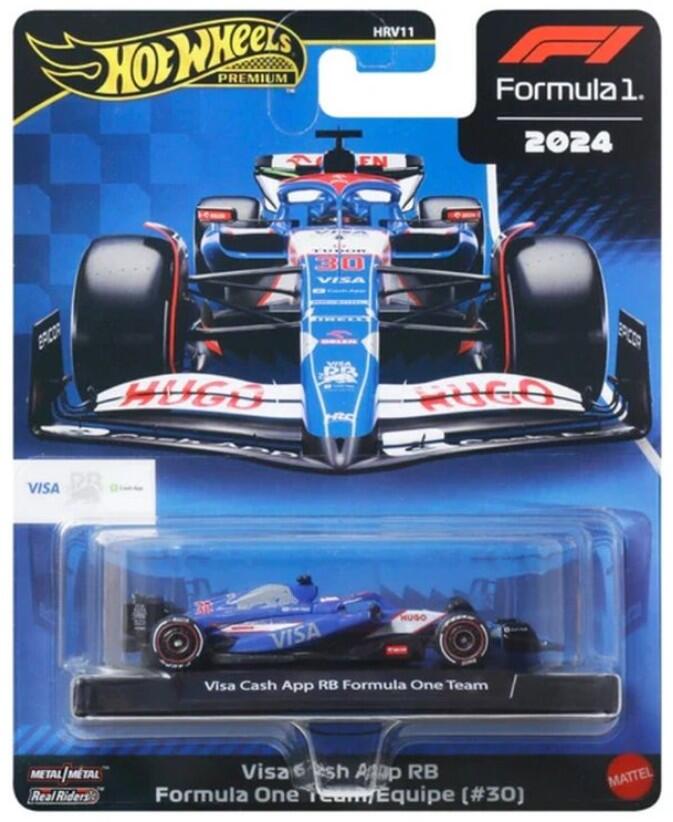 Hot Wheels Premium - #HRV11 JBM24 - Visa Cash App RB Formula One Team # 30 - 1/64