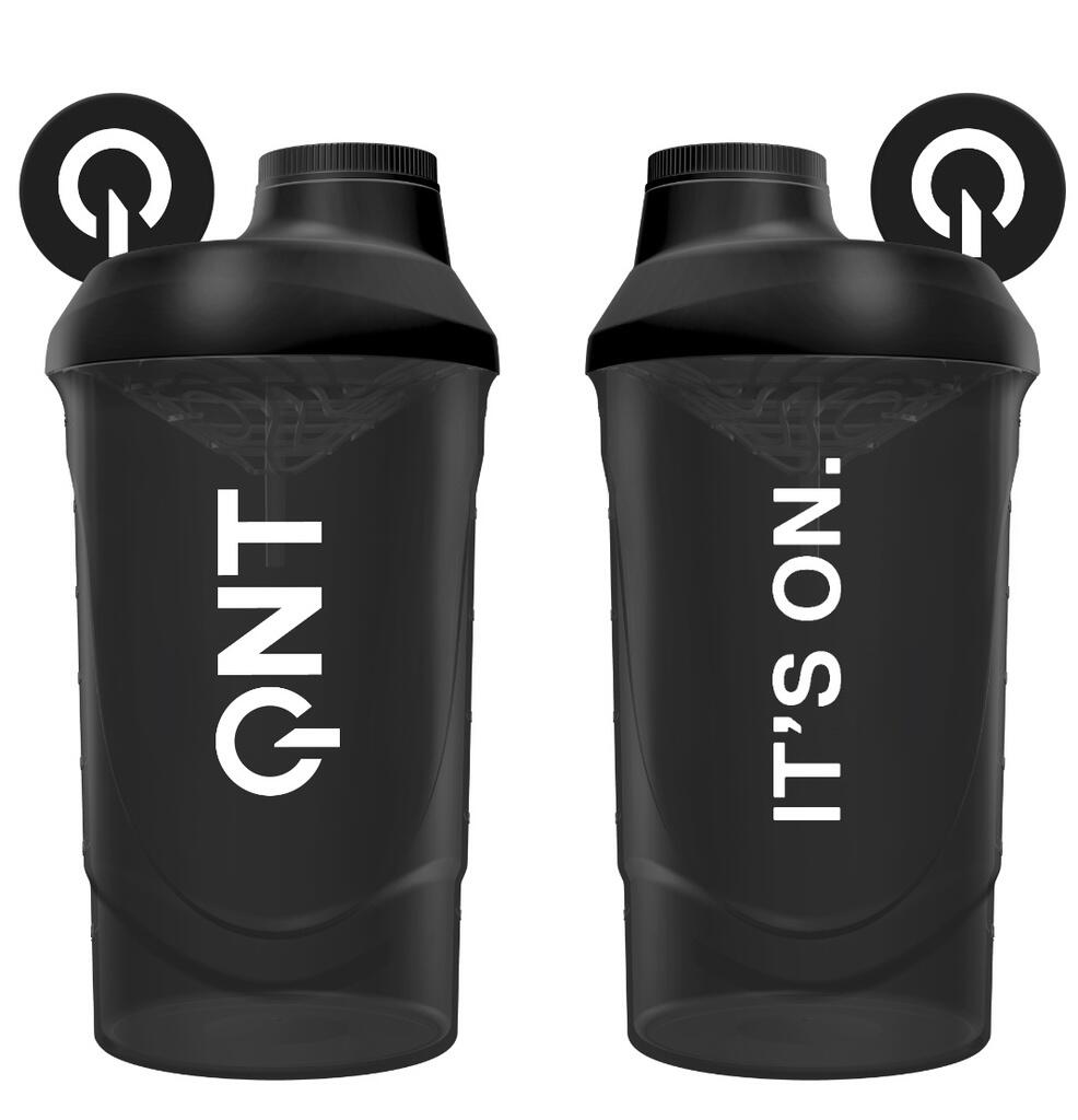 QNT Shaker aus Plastik 600 ml - Schwarz