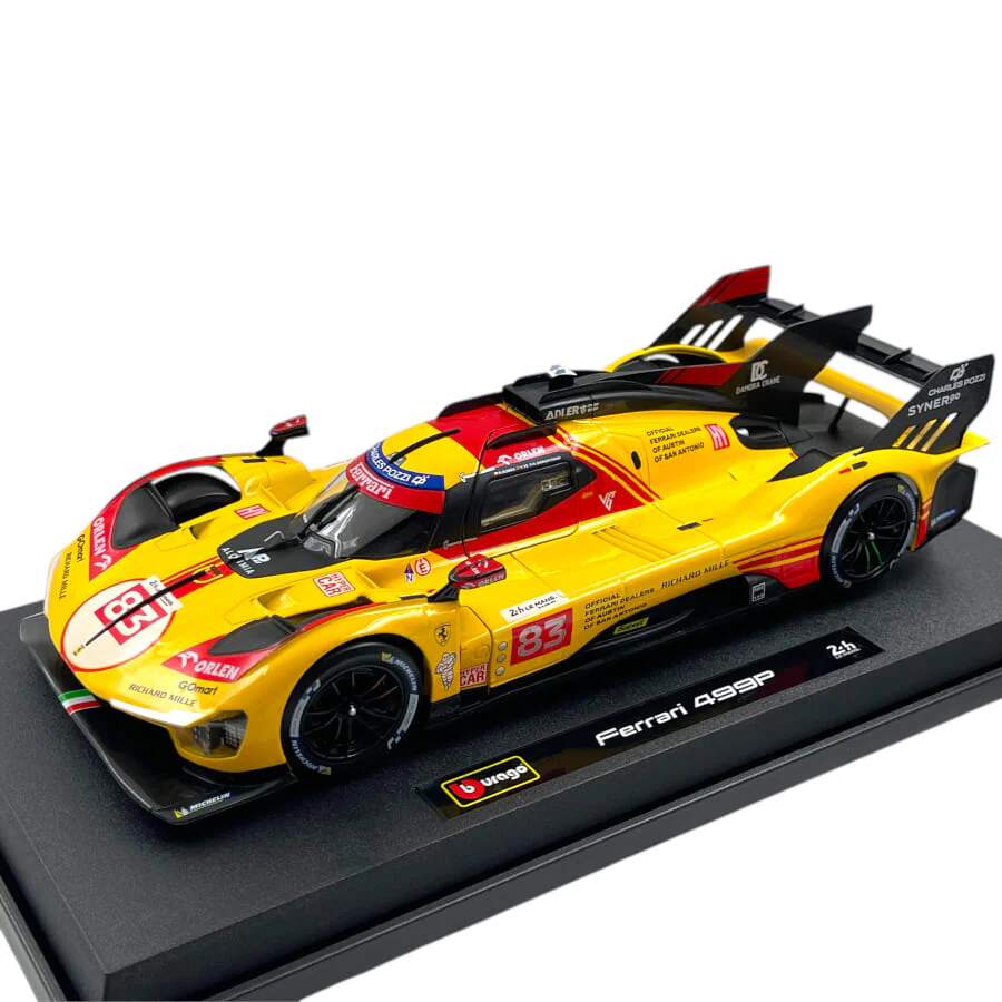 Looksmart Ferrari 499P #83 Kubica Shwartzman Ye 24h Le Mans 2024 1/18 LS18LM050