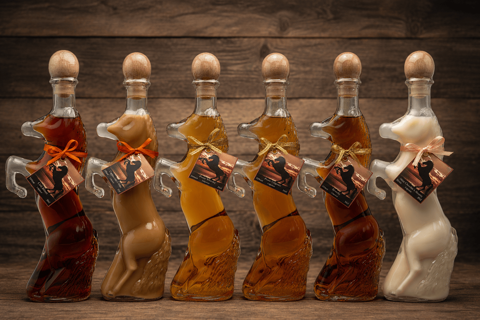Bouteille de liqueur en forme de cheval, 0,35 l